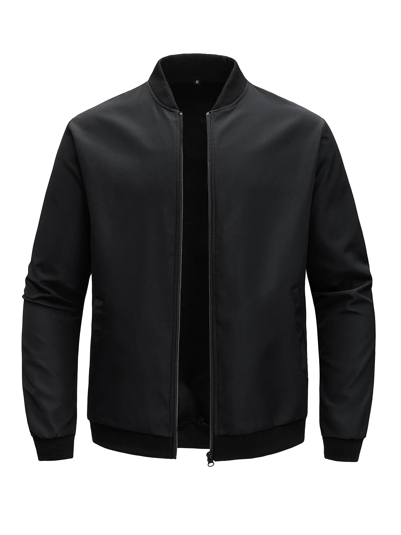 2024 Spring and Autumn New Baseball Collar Short Loose Solid Color Jacket Men's Business Casual Thin Coat Trend TAVEN System LLC