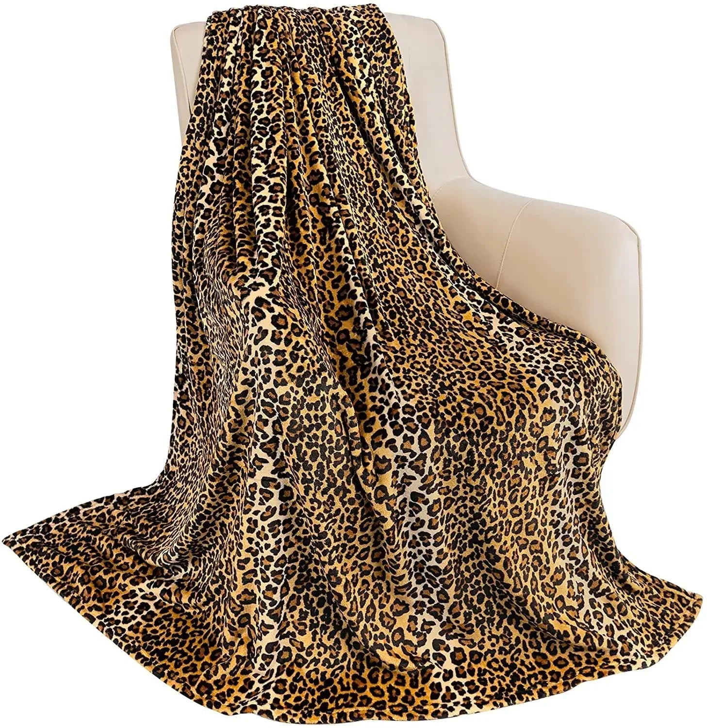 Black White Zebra Flannel Fleece Throw Blanket - Fuzzy Soft Lightweight, Warm Cozy for Couch & Bed TAVEN System LLC