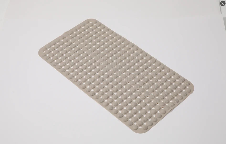 1-Pack 14in*27in Non-Slip Shower Mat, Features a wavy pattern with silky-smooth texture for a comfortable, non-irritating touch,Bathtub Mat with Drain Holes & Suction Cups, Foot Massage Shower Rug, Bathroom Essentials for Hom TAVEN System LLC