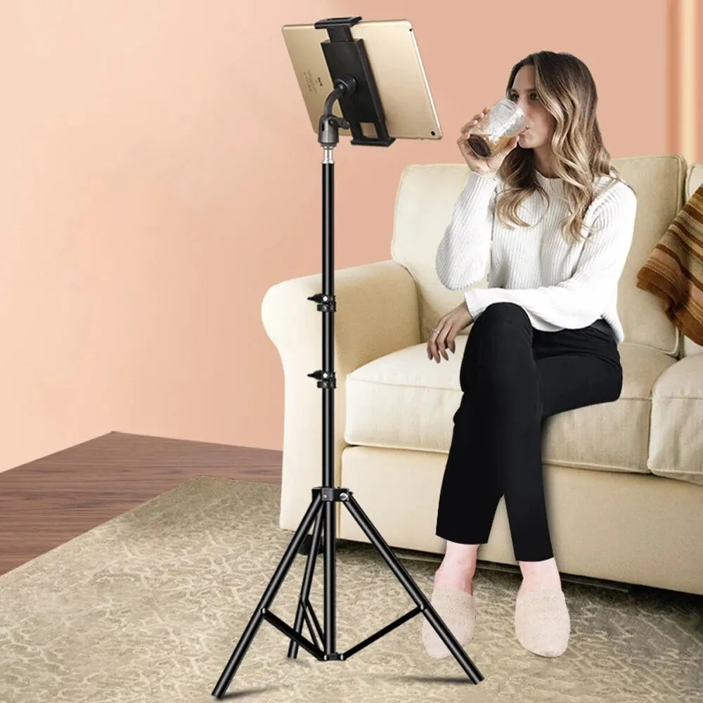 Xnyocn Tripod Floor Tablet Stand Adjustable Holder Mount Support for iPad Air Pro 12.9 Mini Xiaomi 4-13 Inch Lazy Holder Bracket TAVEN System LLC