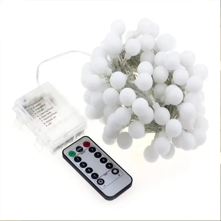 Outdoor Christmas LED String Lights - Waterproof Solar-Powered Decor - Perfect for Garden, Courtyard, Wedding & Terrace TAVEN System LLC