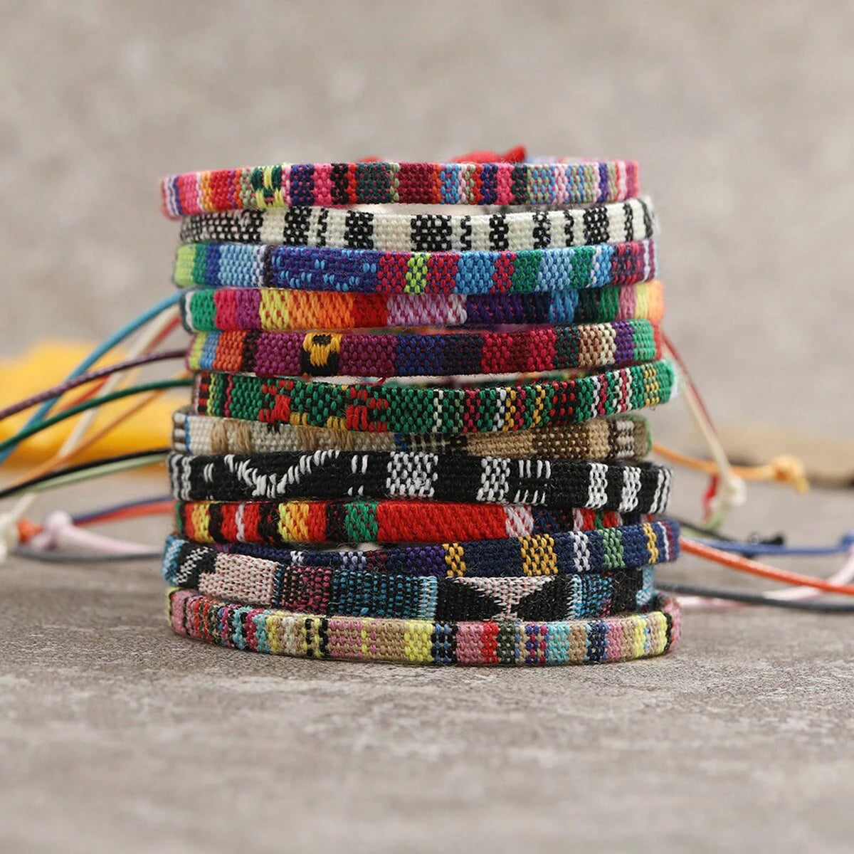 12pcs Boho Surfer Beach Bracelet Set Men & Women Braided Boho Summer Bracelets Handmade Festival Jewelry TAVEN System LLC