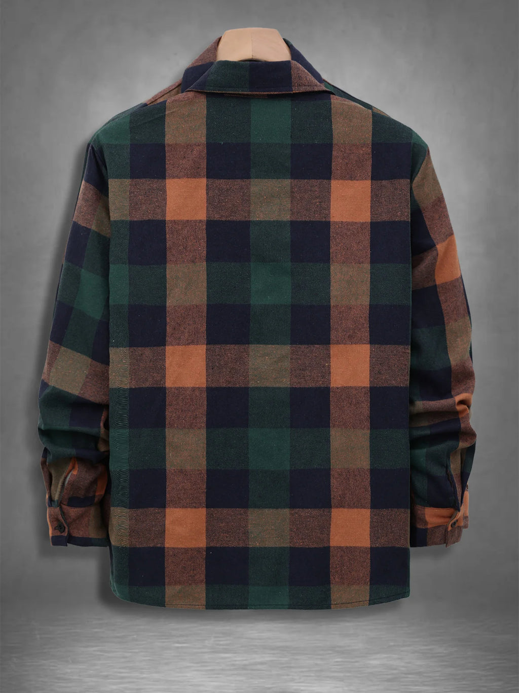 Vintage Plaid Long Sleeve Flannel Shirt Men's Spring Fall Loose Casual Top TAVEN System LLC