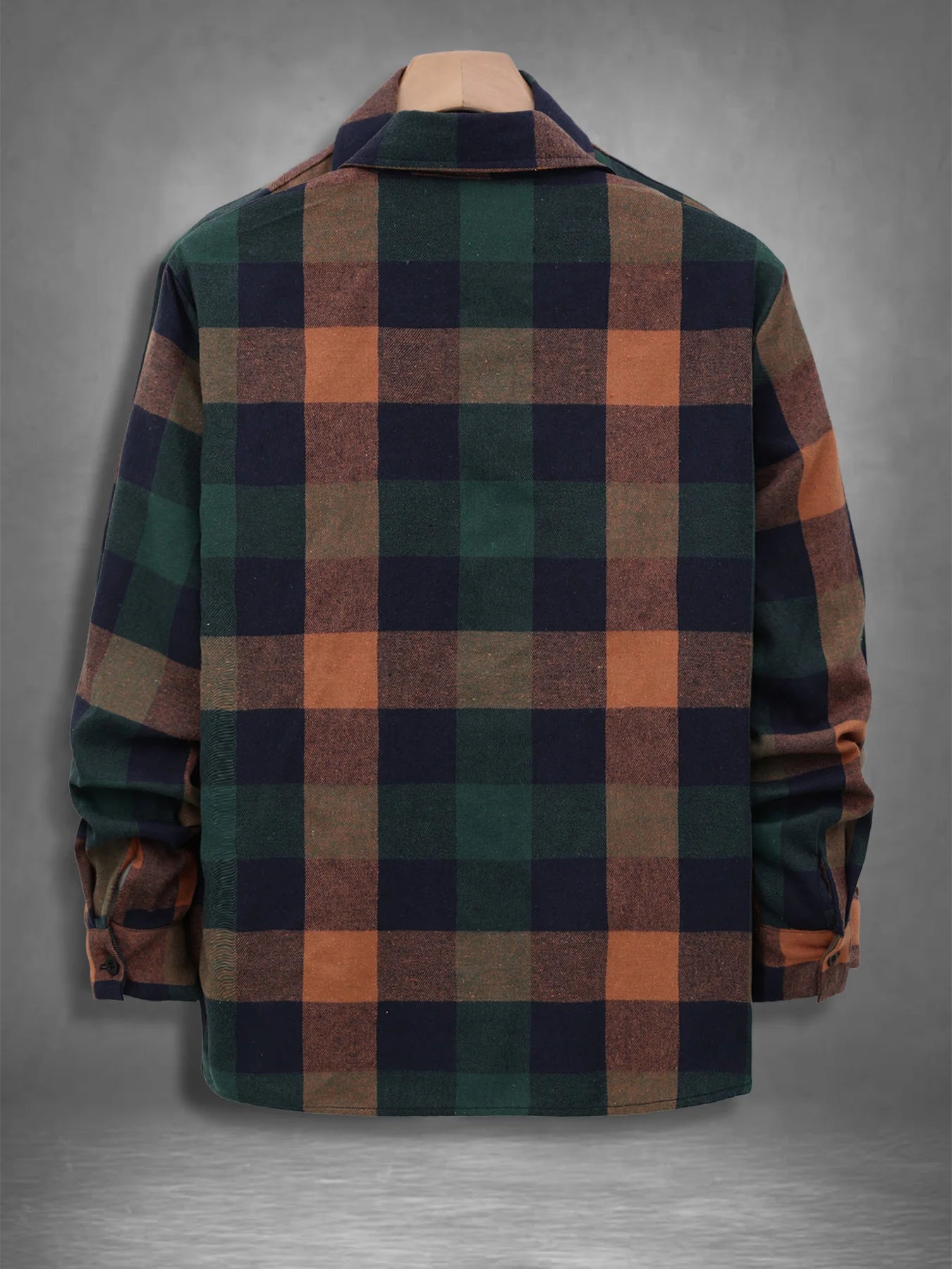 Vintage Plaid Long Sleeve Flannel Shirt Men's Spring Fall Loose Casual Top TAVEN System LLC