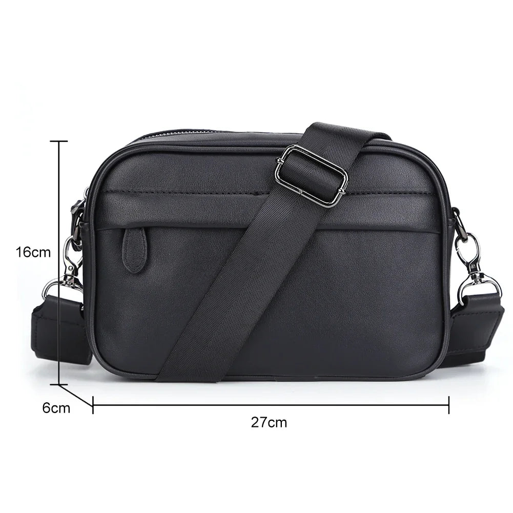 Men PU Leather Business Shoulder Bag Crossbody Messenger Bag TAVEN System LLC