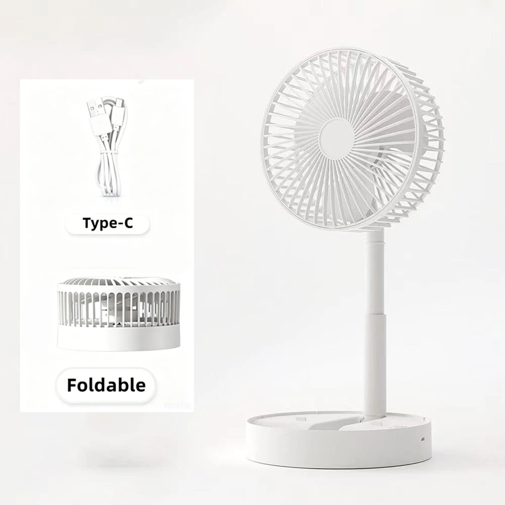 Mini Oscillating Fan Portable Battery-Operated Table Fan With 3 Speed Levels 6-inch Desk Fan Detachable Desk Fan For Home Office TAVEN System LLC