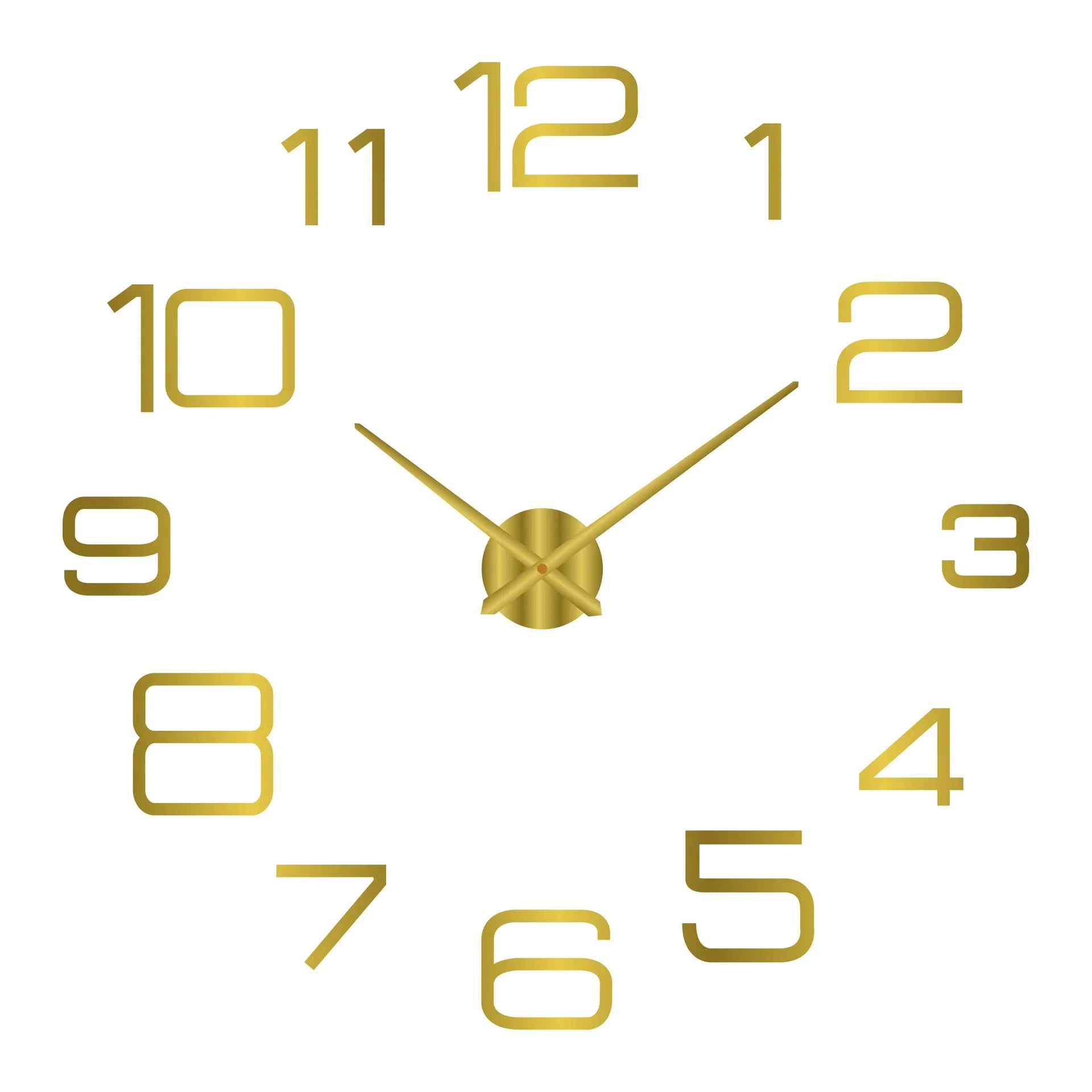 New Modern Design Large Wall Clock 3D DIY Quartz Clocks Fashion Watches Acrylic Mirror Stickers Living Room Home Decor Horloge - TAVEN System LLC