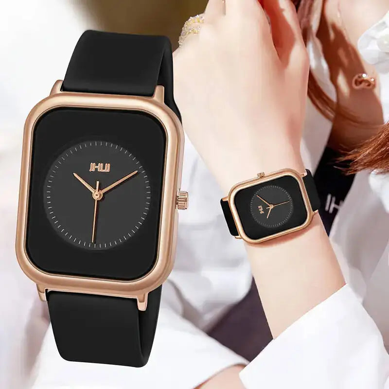 Fashion Rectangle Women Watches Casual Silicone Band Sports Watch Reloj Mujer Girls Clock Gift - TAVEN System LLC