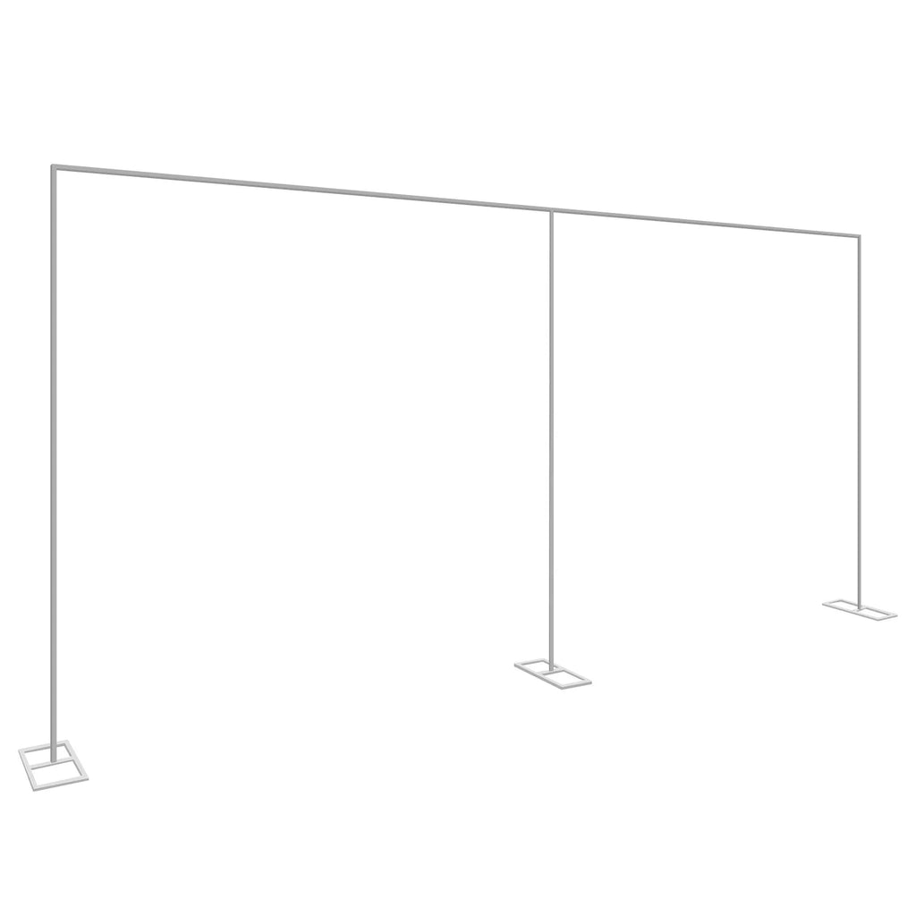 20x10ft Heavy Duty Backdrop Stand Kit - Wedding Event Carbon Steel Pipe Frame with Weighted Base for Weddings, Birthday Parties, Christmas Parties, Banquets, Anniversary Celebrations TAVEN System LLC