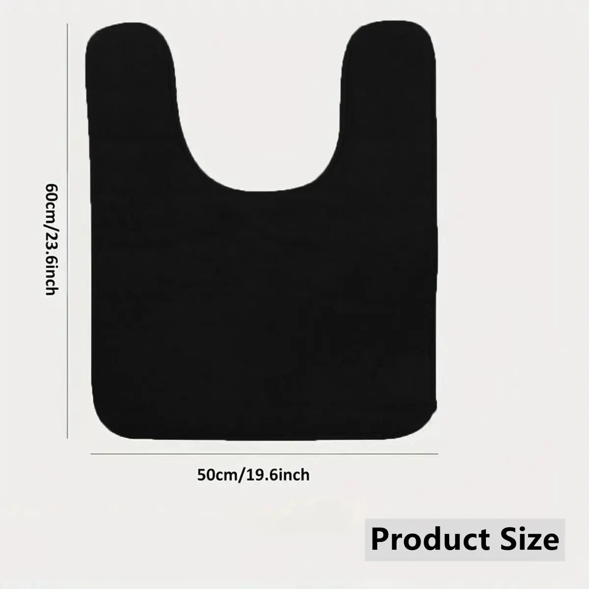 U-SHAPE Bathroom Floor Mat Toilet Mat Anti-slip Bathroom Mat Absorbent Bath Mat Home Decoration TAVEN System LLC