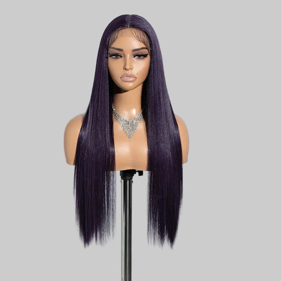 Noble 30 inch straight synthetic lace front wig for women