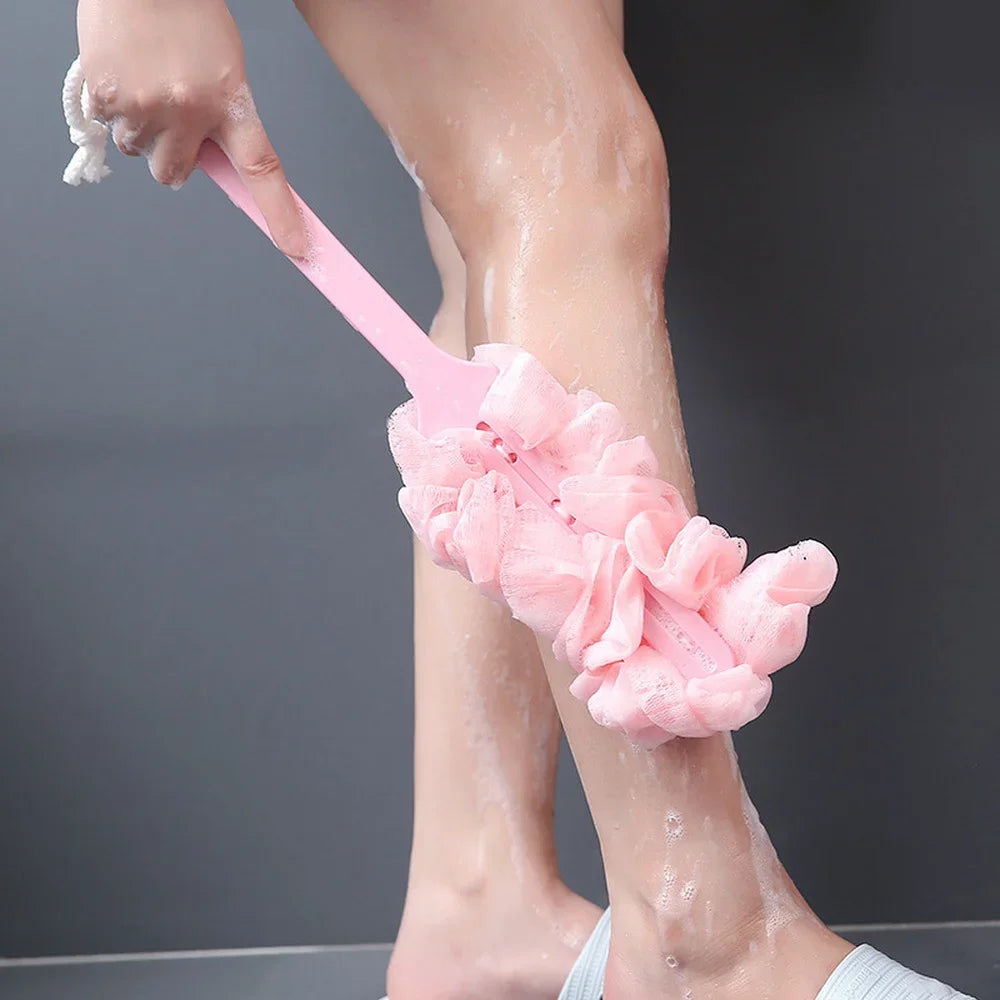Long Handle Back Brush Body Scrubbers Shower Hanging Body Brush Sponges Soft Mesh Bath Shower Brushes Bath Accessories for Adult TAVEN System LLC