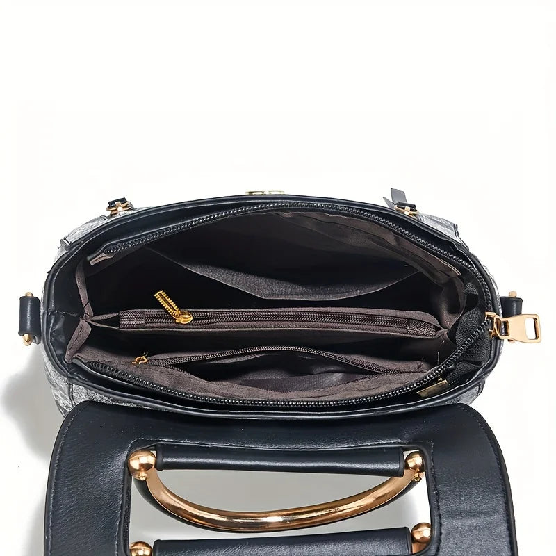 Women Printed PU Leather Shoulder Bag Crossbody Satchel Handbag TAVEN System LLC