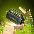 W-KING D9-1 Green Bluetooth Speaker, 100W Peak 60W HD IPX6 Portable Speaker Wireless Loud Waterproof Outdoor Party Large Boombox 2 Subwoofer/Ex-Large Passive Radiator-All Round Deep Bass/40H/PowerBank/TF/AUX/EQ TAVEN System LLC