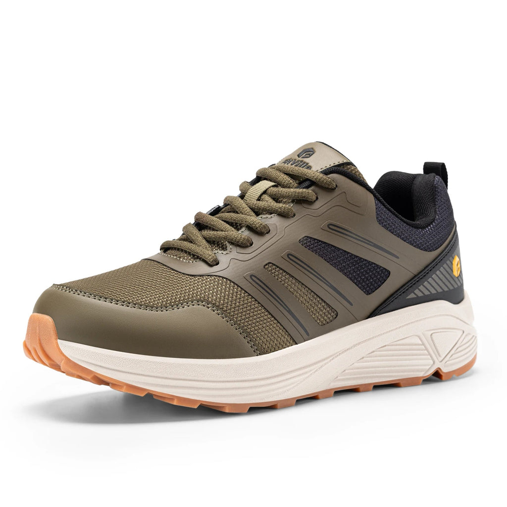 FitVille men's wide toe trail running shoes for heel pain relief