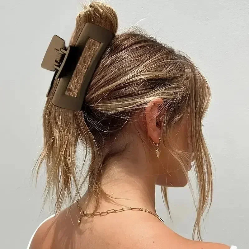 ‌4pcs Shark Jaw Hair Claw Clips | Extra-Large Non-Slip Hold for Thick Hair | Solid Color Hair Accessories Set, Ponytail Tools TAVEN System LLC