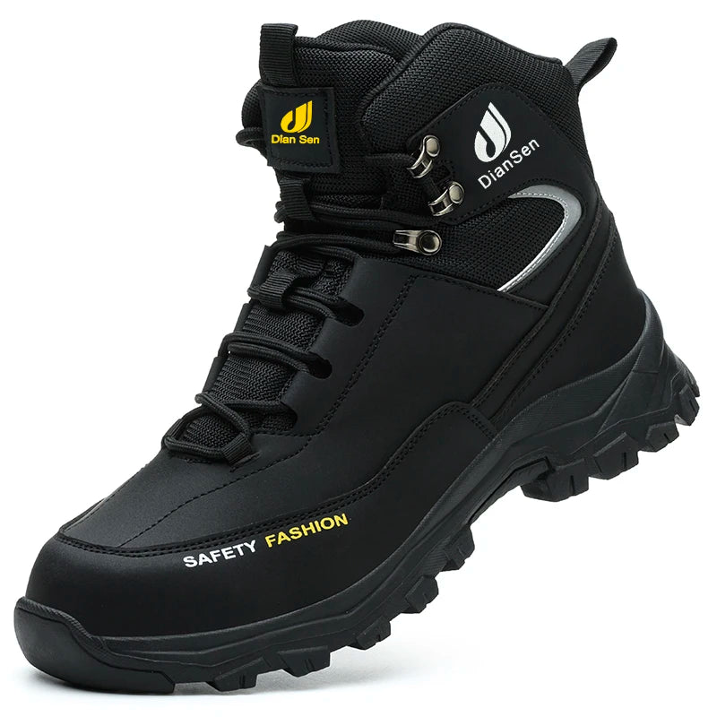 Mens Safety Shoes With Steel Toe Waterproof Boots Puncture Proof Anti-smash Mens Outdoor Work Sneakers Construction Work Shoes TAVEN System LLC