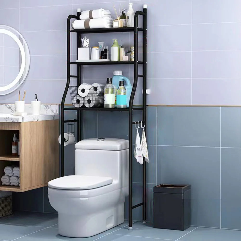 Over Toilet Storage Shelf,2/3-Tier Freestanding Over The Toilet Storage,Metal Bathroom Shelves with Paper Holder and Removable TAVEN System LLC