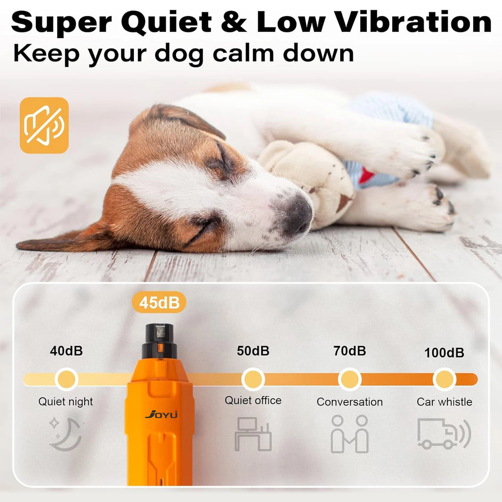 6-Speed Dog Nail Grinder  Enhanced Pet Nail Grinder Super Quiet Rechargeable Electric Dog Nail Trimmer Painless paws grooming TAVEN System LLC