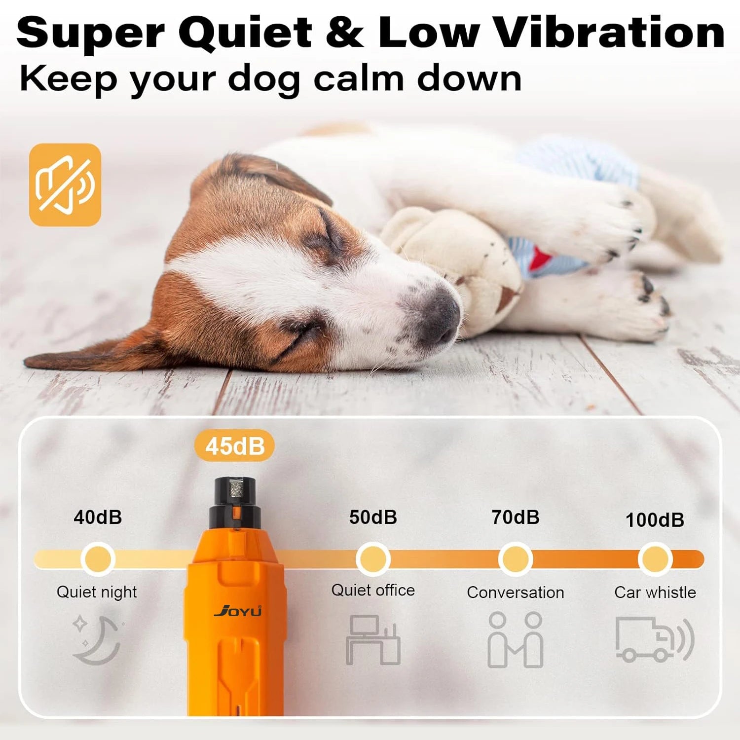 6-Speed Dog Nail Grinder  Enhanced Pet Nail Grinder Super Quiet Rechargeable Electric Dog Nail Trimmer Painless paws grooming TAVEN System LLC