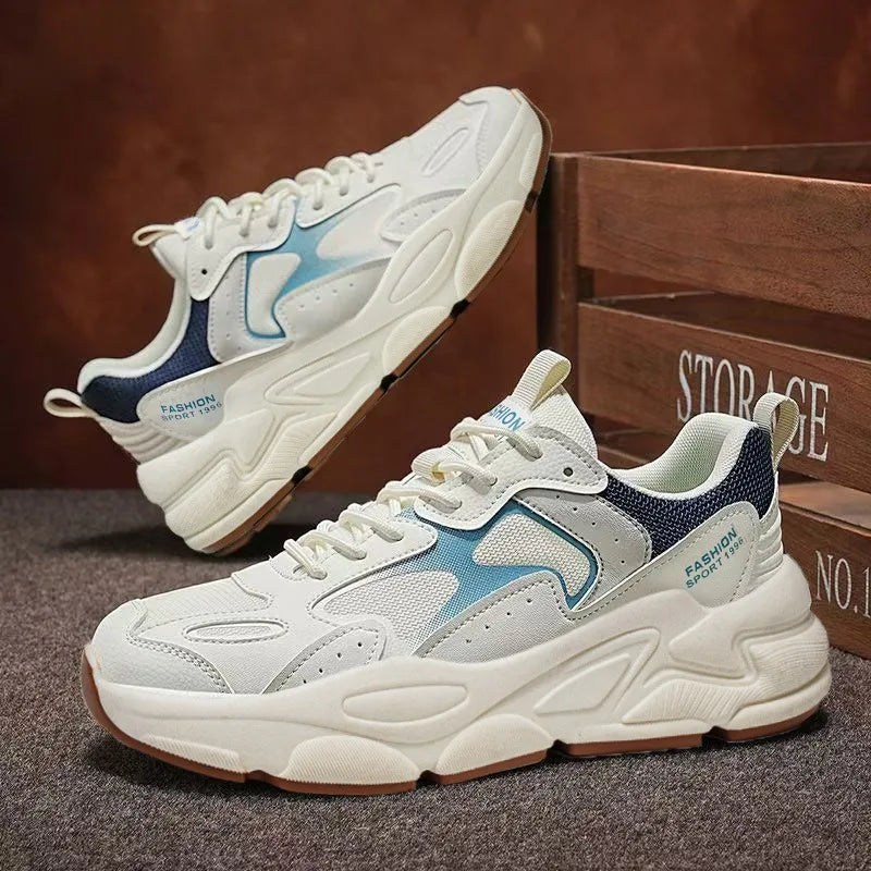 2026 Summer Men's unky Dad Sneakers Breathable Mesh Casual Shoes Thick Sole Streetwear Footwear TAVEN System LLC