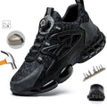 Men's Work Shoes  Rotary Buckle Work Sneakers Protective Shoes Safety Industrial Puncture-Proof Anti-Smash Steel Toe Shoes TAVEN System LLC