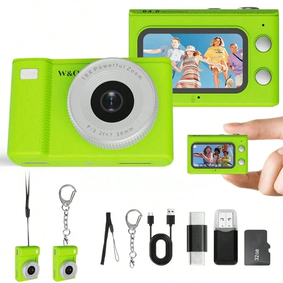 Mini Camera 1080P HD Video Recorder - Keychain Digital Video Camera with 32GB Card and Long Battery Life, Ultra-Portable Mini Camera for Travel/Vlog/Night Shooting, Supports Time-Lapse Shooting, Video Recording TAVEN System LLC