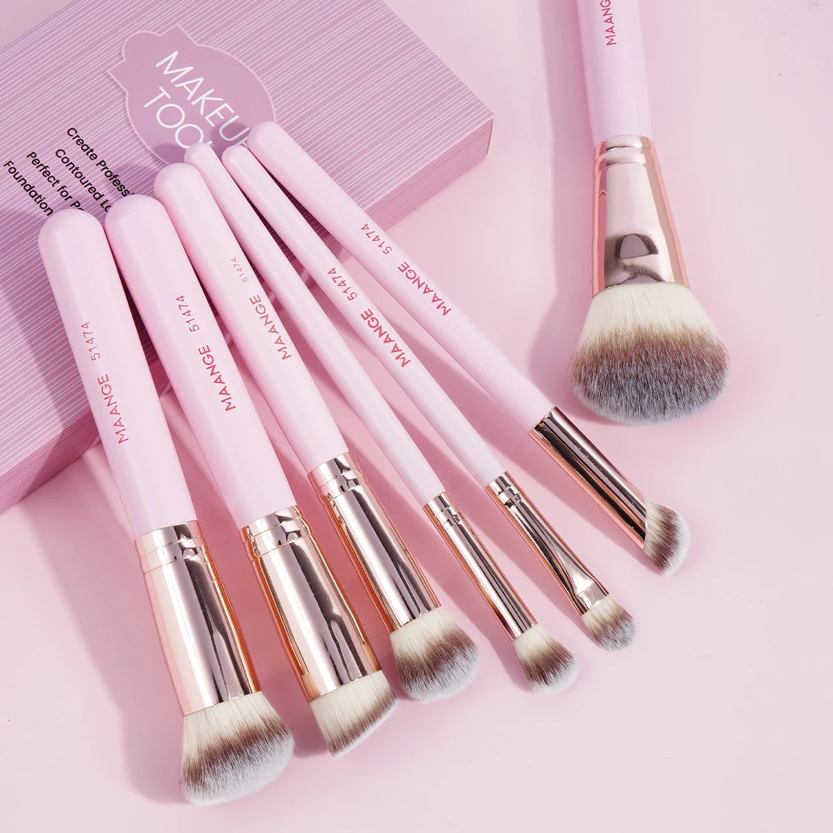 MAANGE 7PCS Makeup Brush Set Foundation Concealer Eyeshadow Makeup Brush for Liquid Cream Soft Dense Cosmetic Makeup Beauty Tool TAVEN System LLC