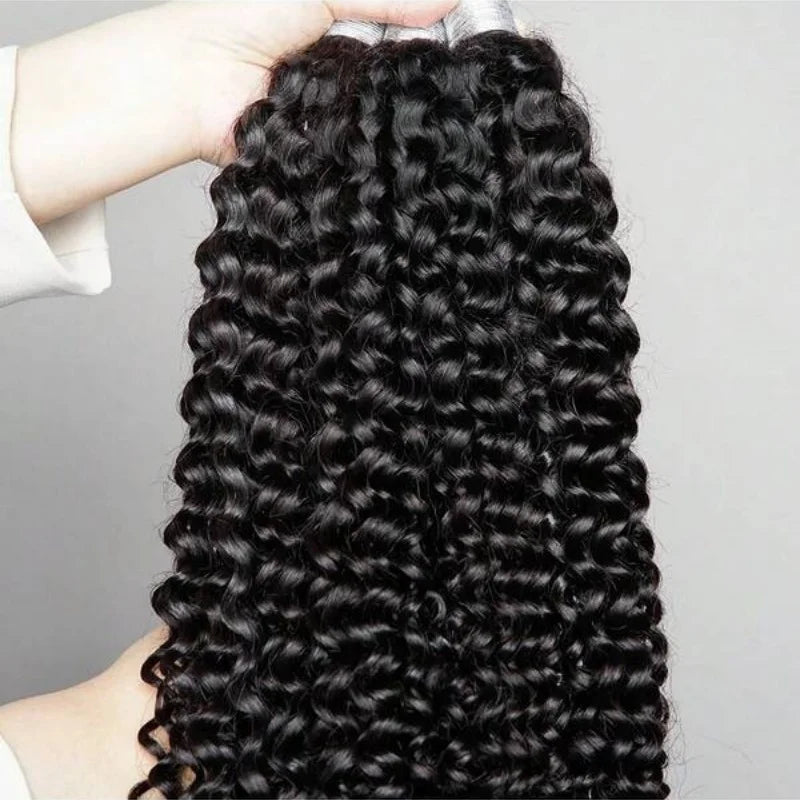 Deep wave human braiding hair bulk no weft bundles