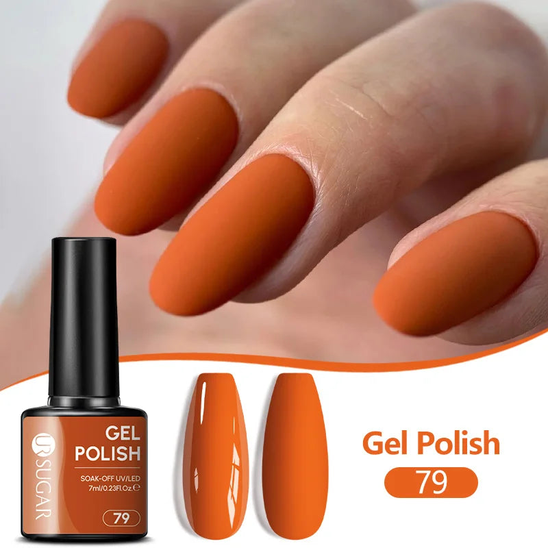 UR SUGAR 7ML Nail Gel Fresh Macaron 107 Colors All For Manicure Semi Permanent Soak Off LED UV Long-Lasting Nail Art Varnish TAVEN System LLC