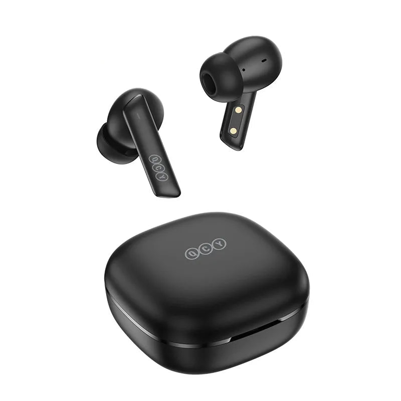 QCY HT05 ANC Wireless Earphone 40dB Noise Cancelling Bluetooth 5.2 Headphone 6 Mic ENC HD Call TWS Earbuds Transparency Mode TAVEN System LLC