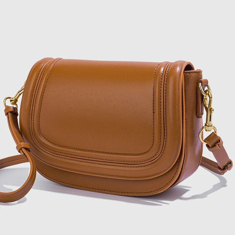 Women Wide Strap PU Shoulder Bag Underarm Baguette Crossbody Bag TAVEN System LLC
