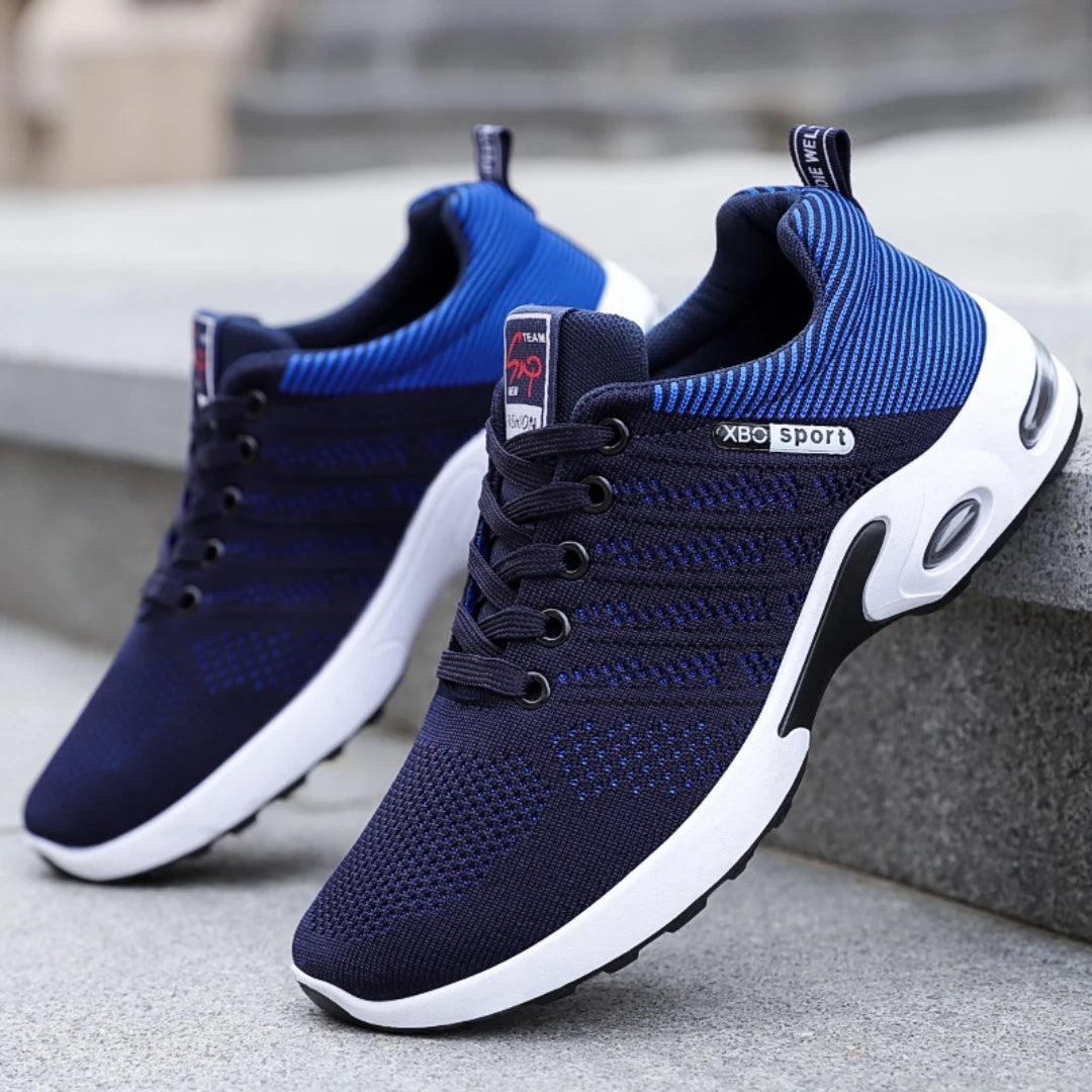 Men's Trendy Breathable Lace-Up Running Shoes Korean Light Casual Sports Sneakers TAVEN System LLC