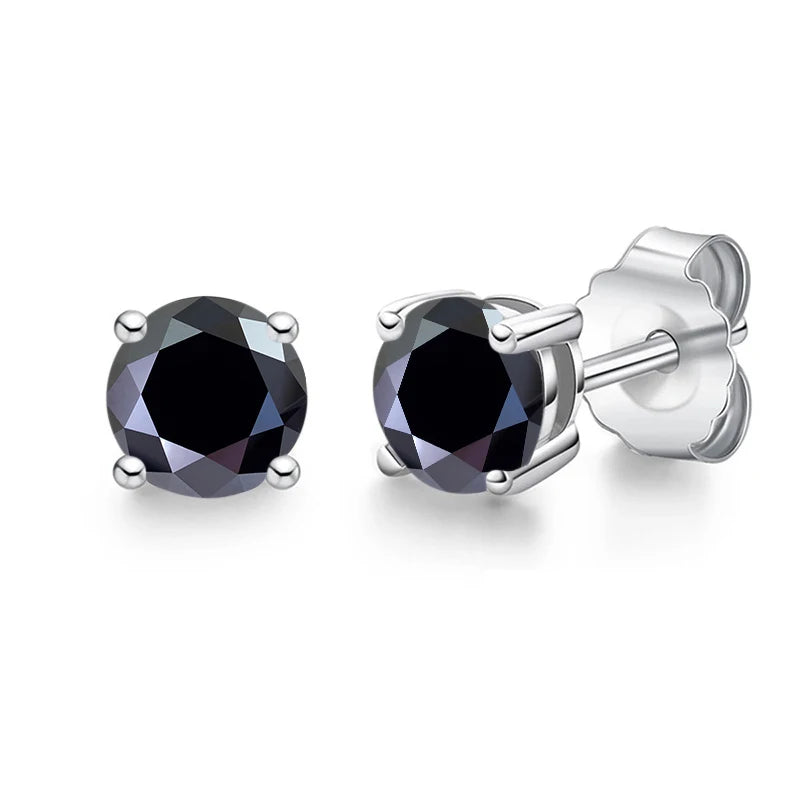 Real 0.1-3CT Test Passed Moissanite Diamond Stud Earrings for Women S925 Silver Platinum Plated Bride Wedding GRA Fine Jewelry TAVEN System LLC