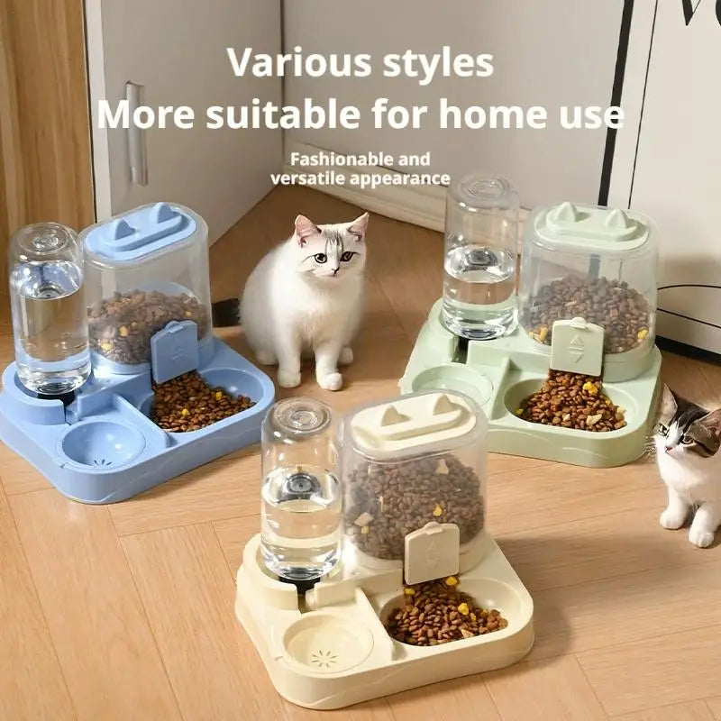 Automatic Cat Feeder And Waterer All-in-One Pet Food Water Dispenser Large Capacity Food Storage Dispenser Pet Supplies TAVEN System LLC