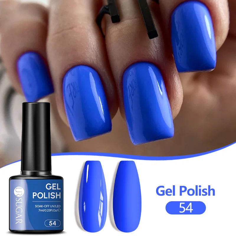 UR SUGAR 7ML Nail Gel Fresh Macaron 107 Colors All For Manicure Semi Permanent Soak Off LED UV Long-Lasting Nail Art Varnish TAVEN System LLC