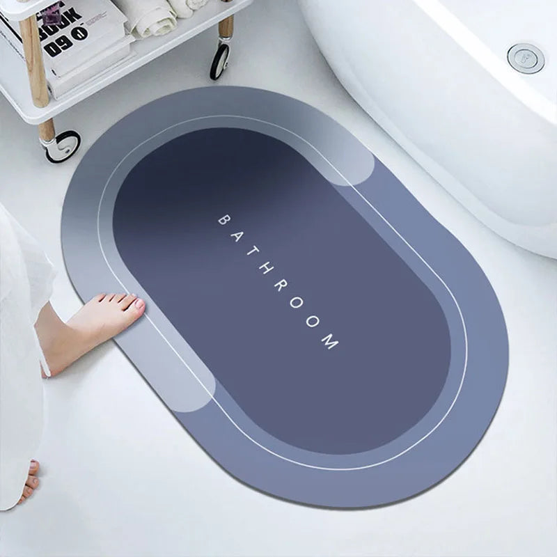 Absorbent Bathroom Bath Mat Anti-slip Shower Rug Diatom Ooze Bath Mats Kitchen Entrance Doormats Home Floormat Bathtub Carpet TAVEN System LLC