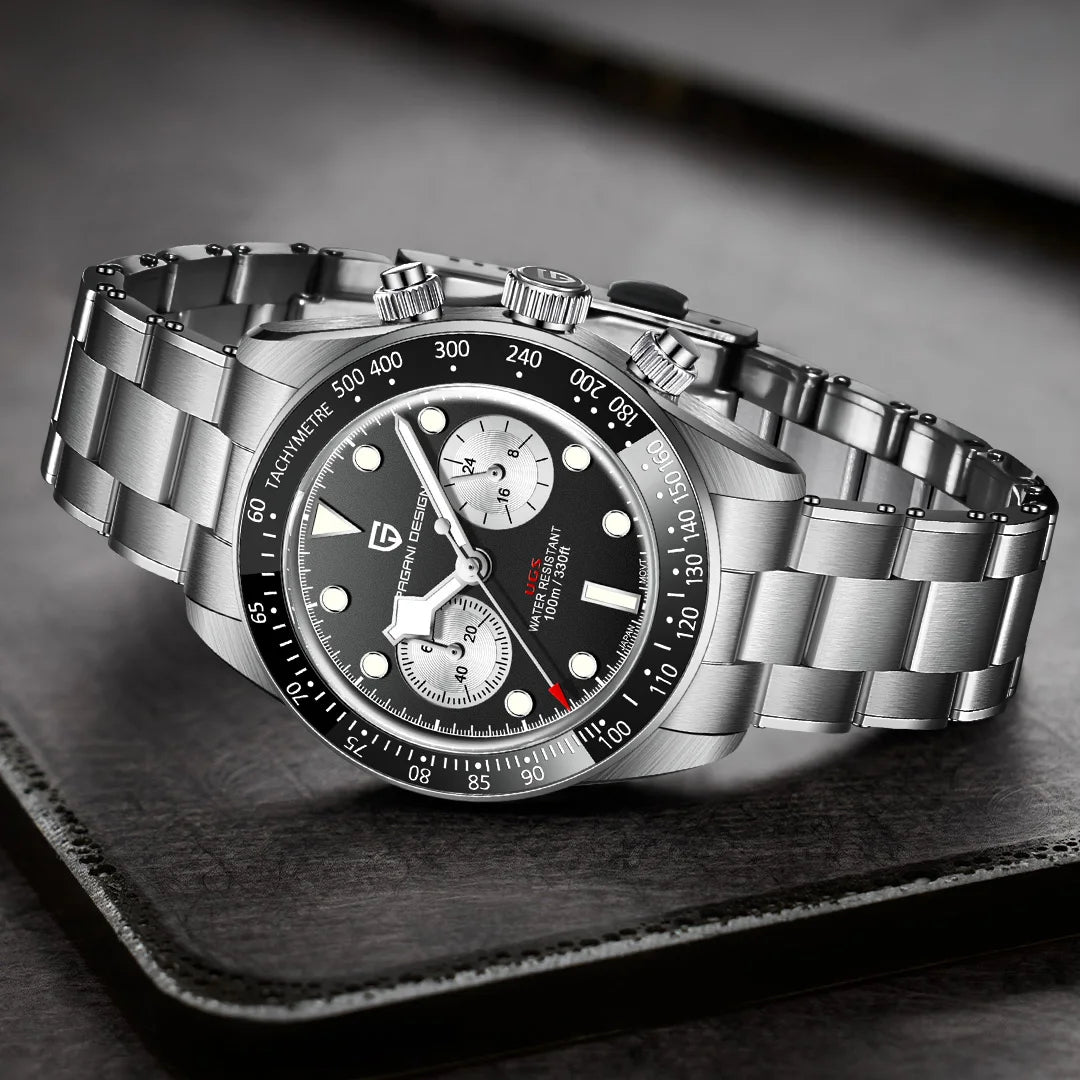 2026 New PAGANI DESIGN Panda Men's Watches Luxury Quartz Chronograph Waterproof AR Sapphire Mirror Sports Watch For Men Luminous - TAVEN System LLC