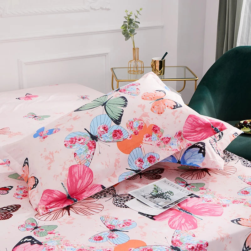 1 piece of bed sheet for bedroom 100%Polyeste Elastic Band Around bedding Fitted Sheet Only (excluding pillowcases) TAVEN System LLC