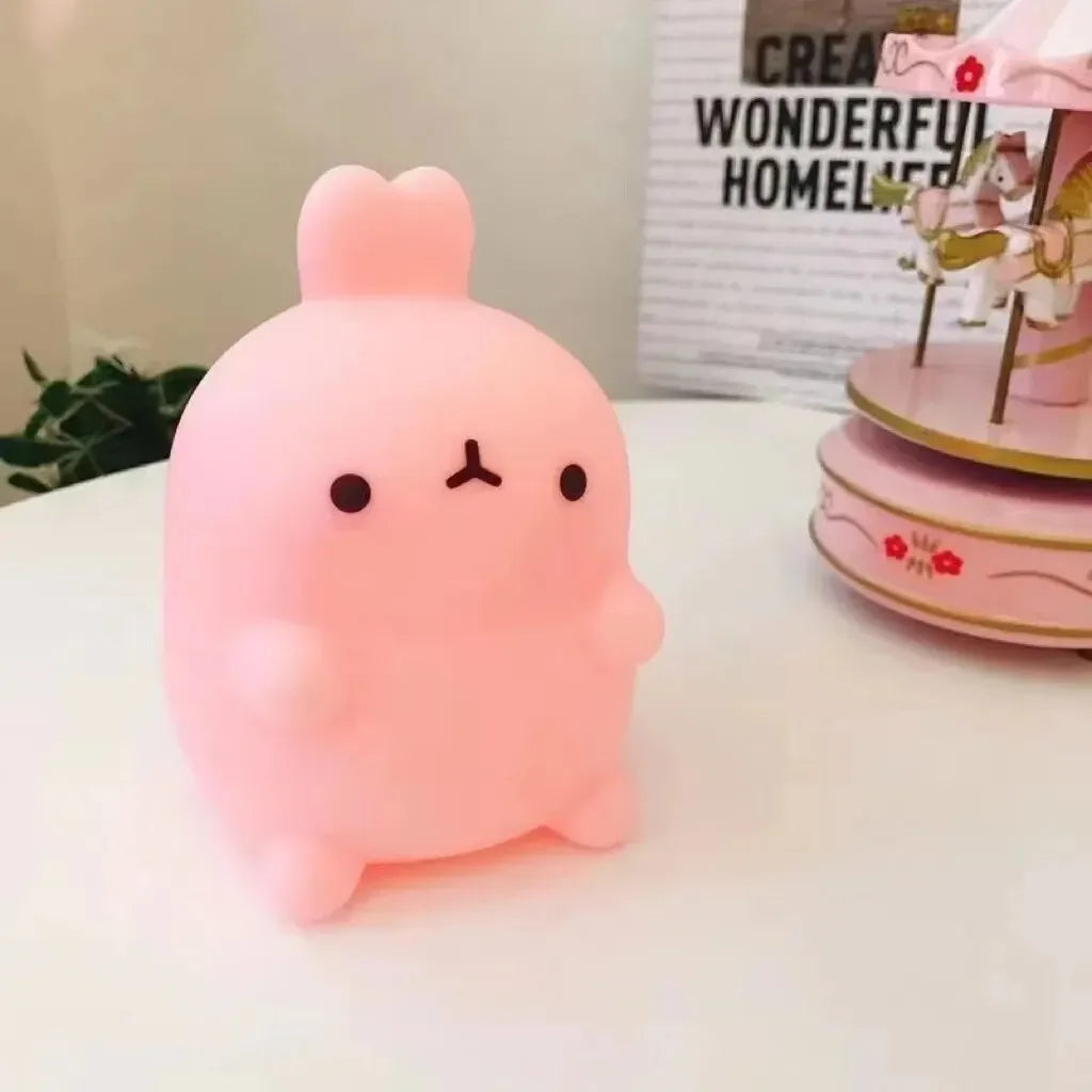 Rabbit Night Light Bedhead Bedroom LED Small Table Light Non Plug In Floor Stand Creative Atmosphere Night Light Decoration TAVEN System LLC