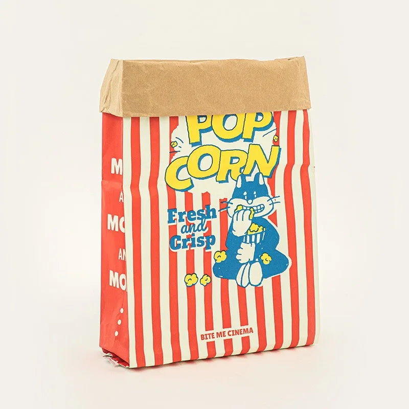 Creative Cute Hidden Food Pet Cat and Dog Kraft Paper Popcorn Paper Bag Puzzle Decompression Sound chew Dog Toy TAVEN System LLC