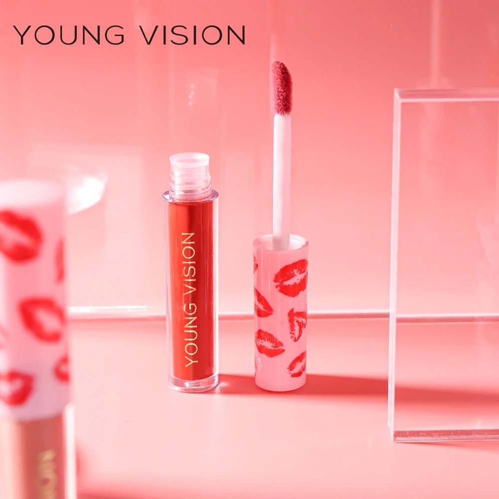 12 Color Matte Velvet Liquid Lip Gloss Long Lasting Non-Stick Cup Waterproof Intense Color Showing Lip Mud