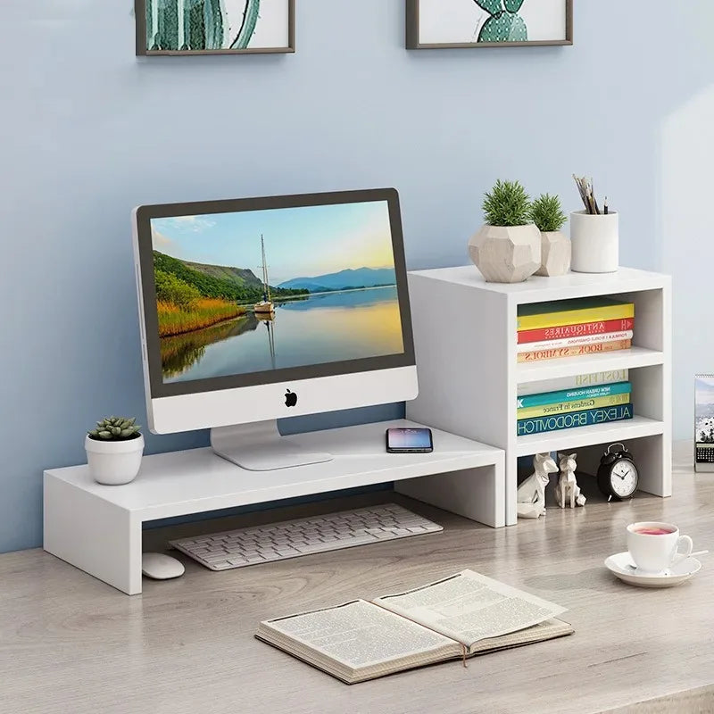Desktop Computer Taller Stand Office Desktop Shelf Monitor Screen Storage Base Notes TAVEN System LLC