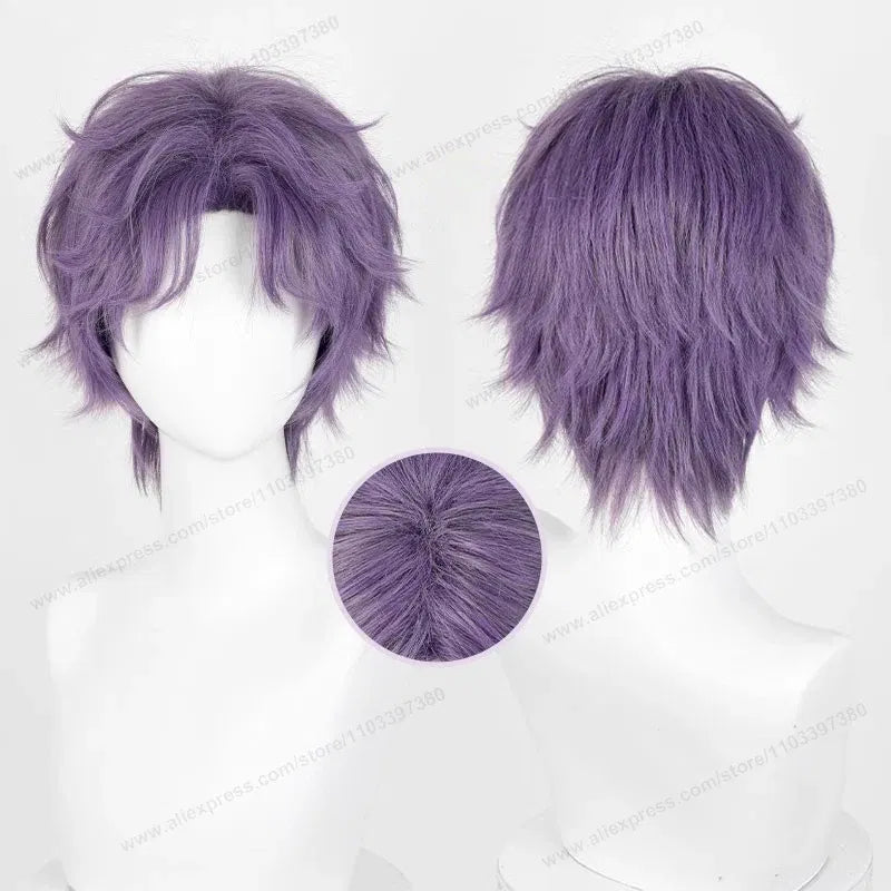 Color: Yellow - Love And Deepspace Rafayel Zayne Xavier Cosplay Wig 30cm Short Hair Anime Wig Heat Resistant Synthetic Halloween Party Wigs Taven