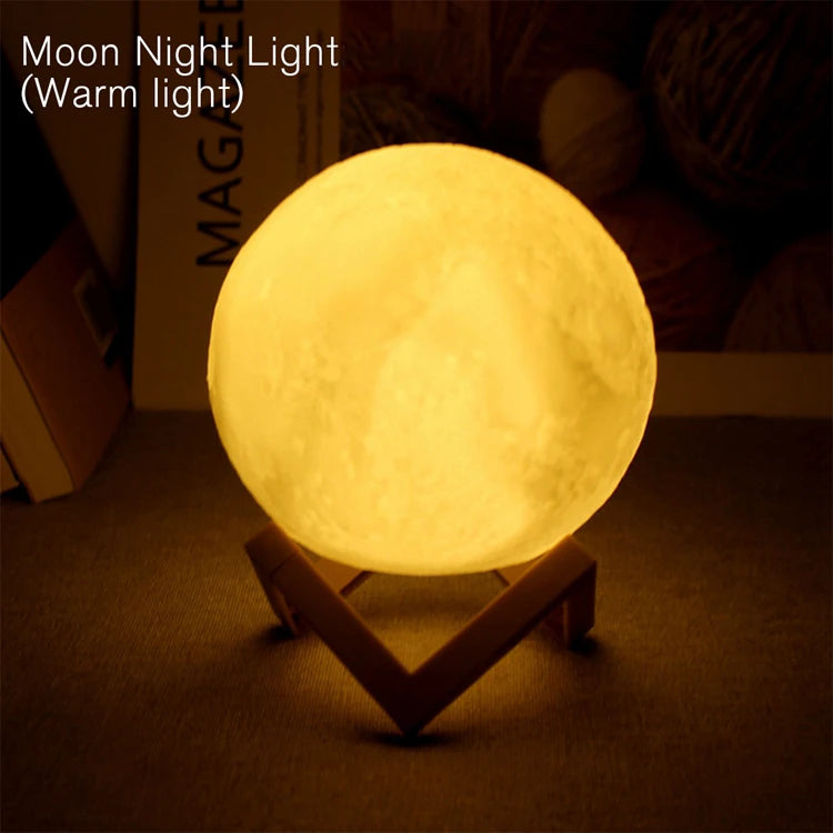 Book Light LED Moon Light Galaxy Light, Moon Night Light, Girl, Boy, Child Birthday Gift, Bedroom Decoration Indoor lighting TAVEN System LLC