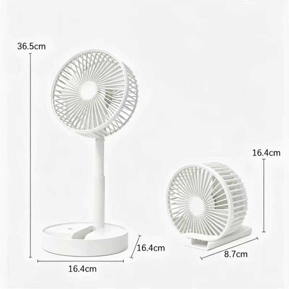 Mini Oscillating Fan Portable Battery-Operated Table Fan With 3 Speed Levels 6-inch Desk Fan Detachable Desk Fan For Home Office TAVEN System LLC