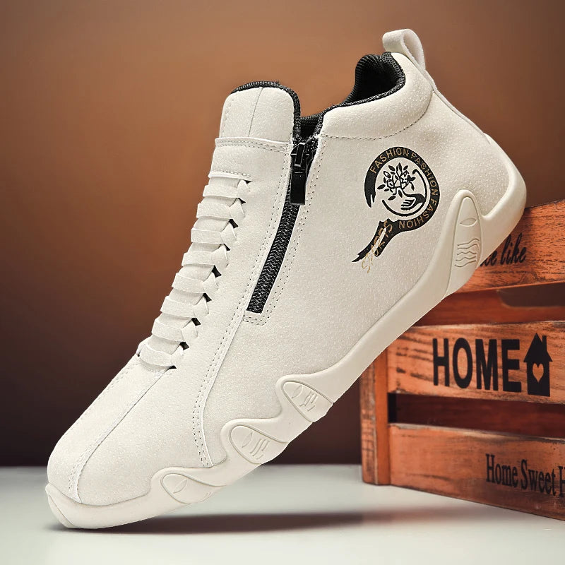 Men Side Zipper Short Boots Casual Outdoor Fashion Sneakers Shoes