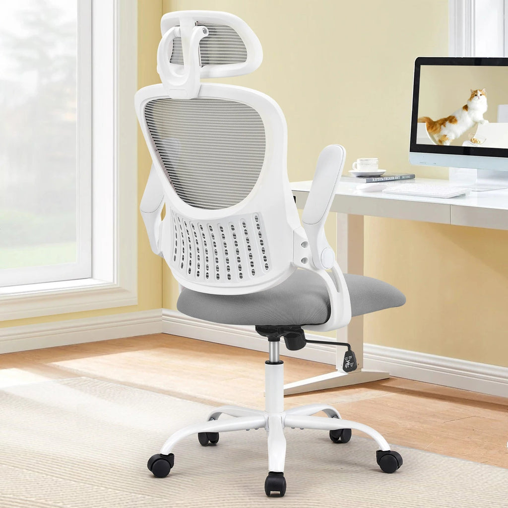 JHK Ergonomic Mesh Office Chair with Headrest and Flip-Up Arms TAVEN System LLC