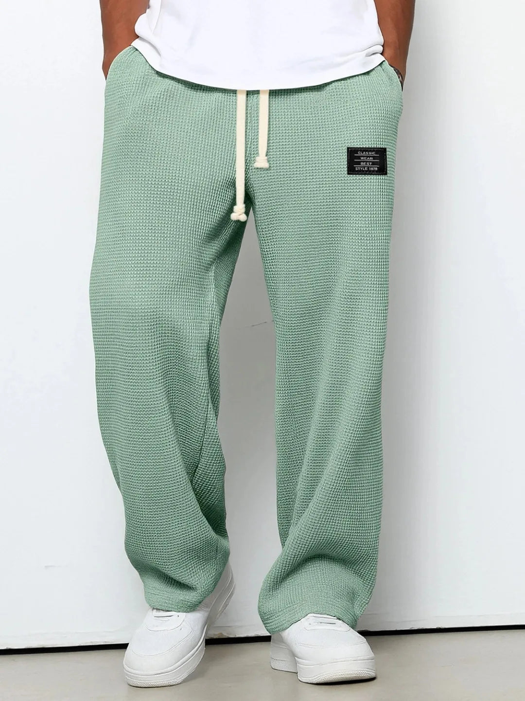 Men Straight Leg Sweatpants Elastic Waist Casual Sports Jogger TAVEN System LLC