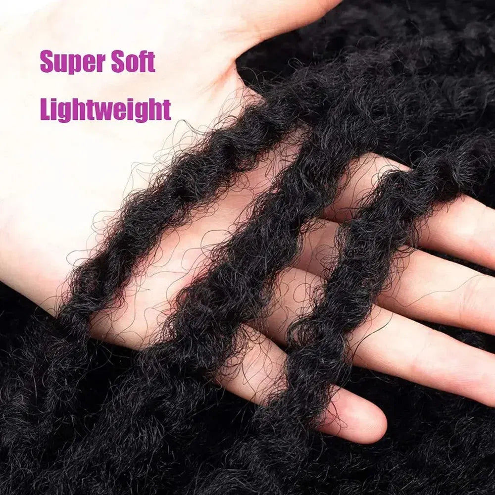 Color: T1B/30, Stretched Length: 18inches, Bulk Buy: 3Pcs/Lot - 18 Inch Synthetic Marley  Twist Braiding Hair Afro Kinky Curly Crochet Hair for Faux Locs Long Springy Twist Hair Extensions Taven